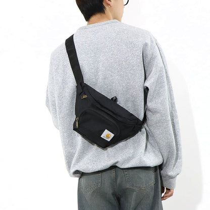 カーハート Carhartt バッグ ボディバッグ・ウエストポーチ ユニセックス ブラック ポリエステル ロゴ ヒップパック ウエストバッグ シンプル 高機能 CB0401