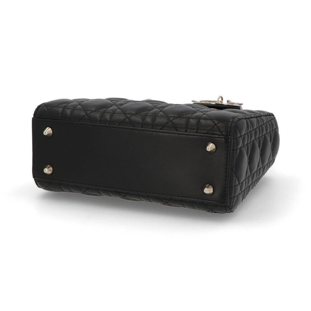 Lady Dior My ABCDior バッグ スモール　マットブラック DIOR | Lady Dior My ABCDior バッグ スモール カナージュ ラムスキン