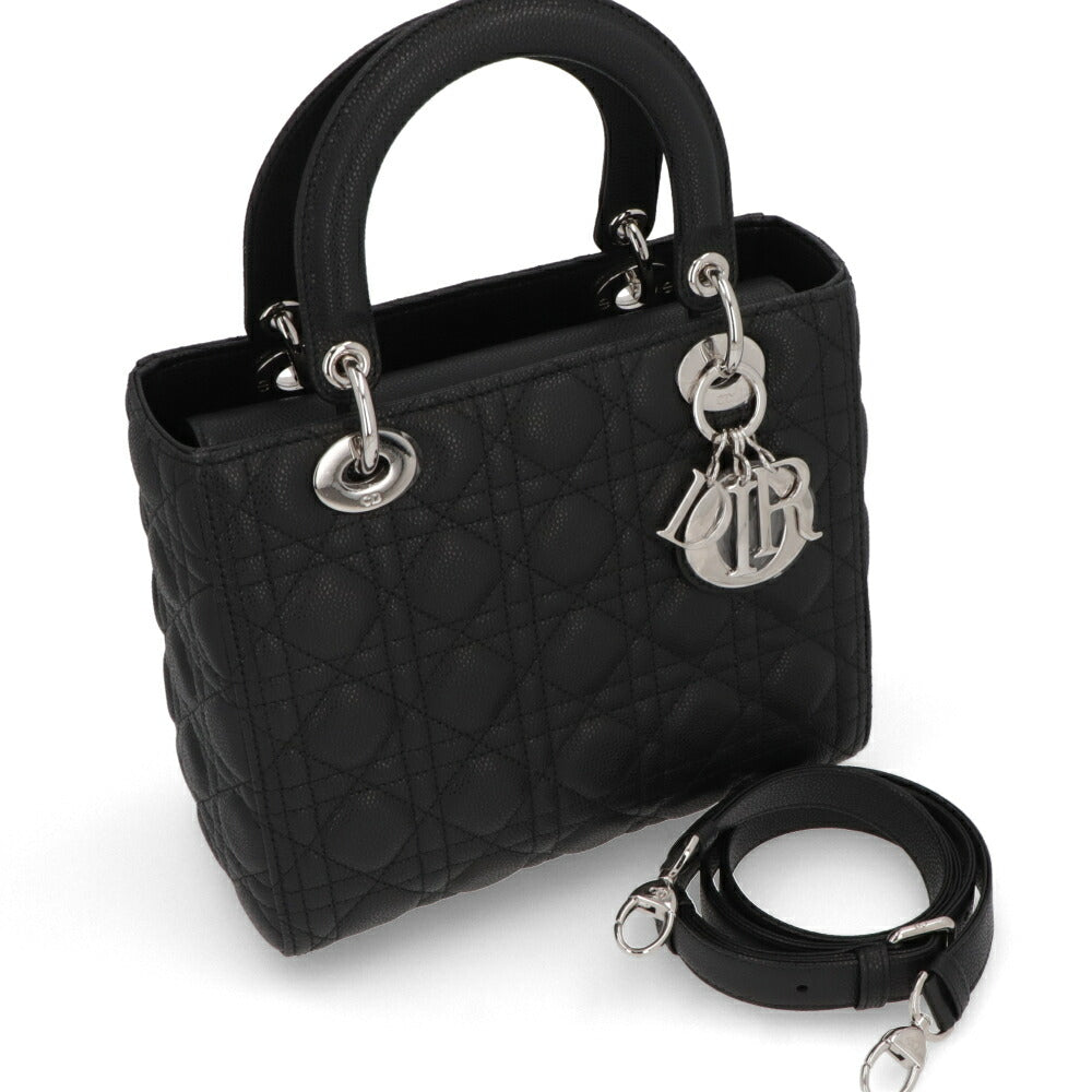 DIOR ハンドバッグ Lady Dior ミディアム