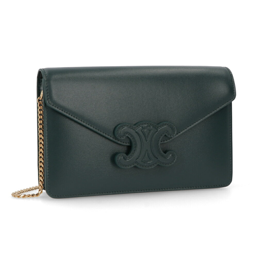 CELINE チェーンウォレット マーゴ カーフスキン トリオンフ