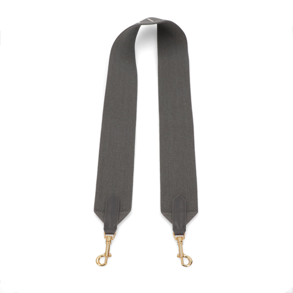 CELINE ロングストラップ ジャカード グレー ロゴ