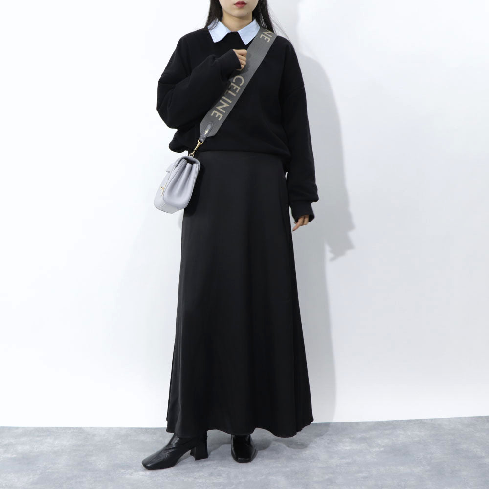 CELINE ロングストラップ ジャカード グレー ロゴ