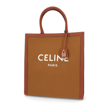 CELINE ラージ バーティカル トートバッグ オークル タン