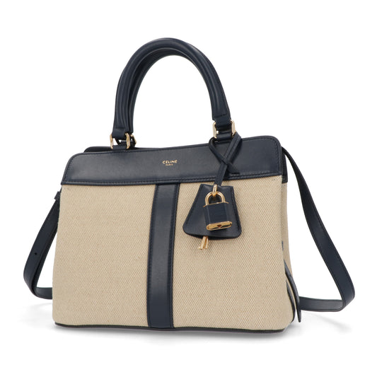 CELINE スモール カバ ドゥ フランス ショルダーバッグ ネイビー