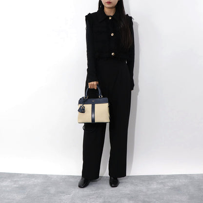 CELINE スモール カバ ドゥ フランス ショルダーバッグ ネイビー