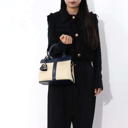 CELINE スモール カバ ドゥ フランス ショルダーバッグ ネイビー