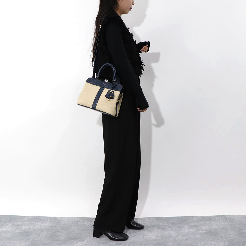 CELINE スモール カバ ドゥ フランス ショルダーバッグ ネイビー