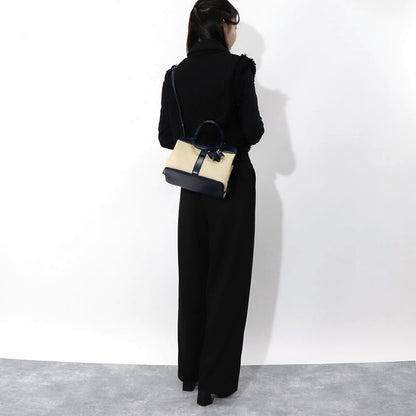 CELINE スモール カバ ドゥ フランス ショルダーバッグ ネイビー