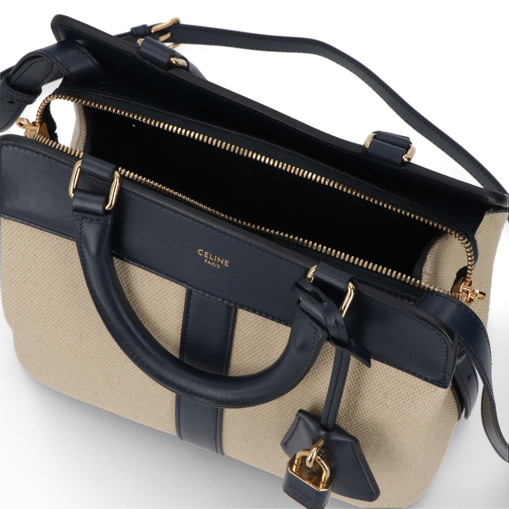 CELINE スモール カバ ドゥ フランス ショルダーバッグ ネイビー