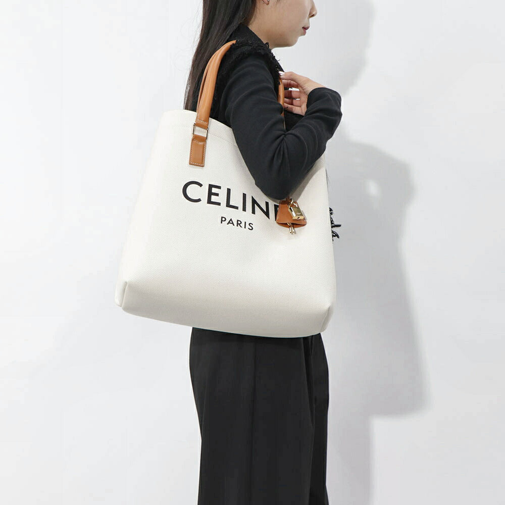 CELINE ニュー ホリゾンタル トートバッグ ナチュラル タン
