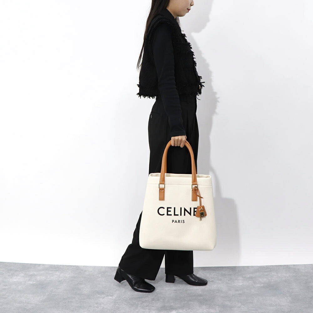 CELINE ニュー ホリゾンタル トートバッグ ナチュラル タン
