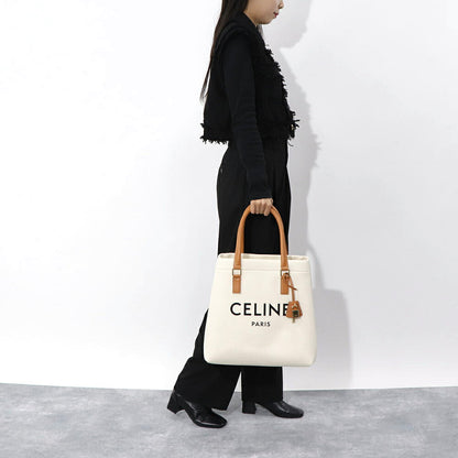 CELINE ニュー ホリゾンタル トートバッグ ナチュラル タン