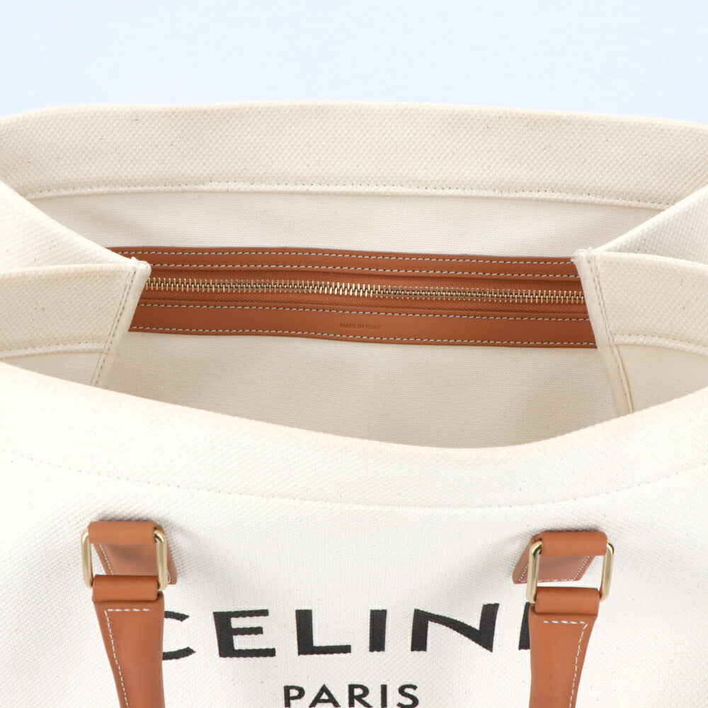 CELINE ニュー ホリゾンタル トートバッグ ナチュラル タン