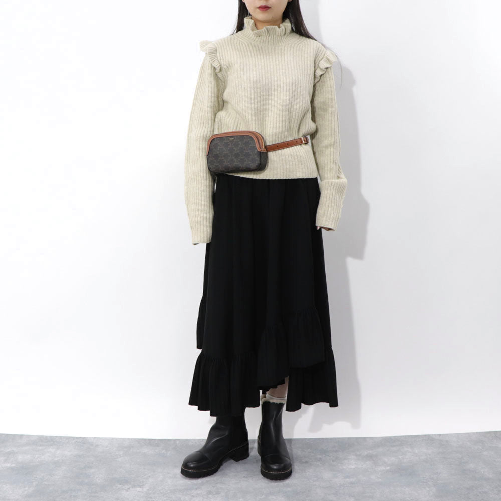 CELINE ベルトバッグ ショルダーバッグ タン トリオンフ