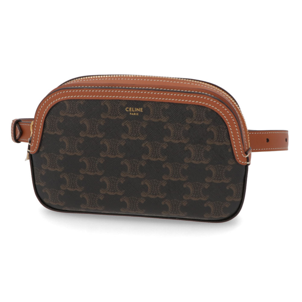 CELINE ベルトバッグ ショルダーバッグ タン トリオンフ
