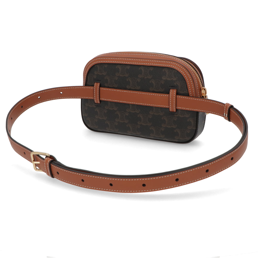 CELINE ベルトバッグ ショルダーバッグ タン トリオンフ