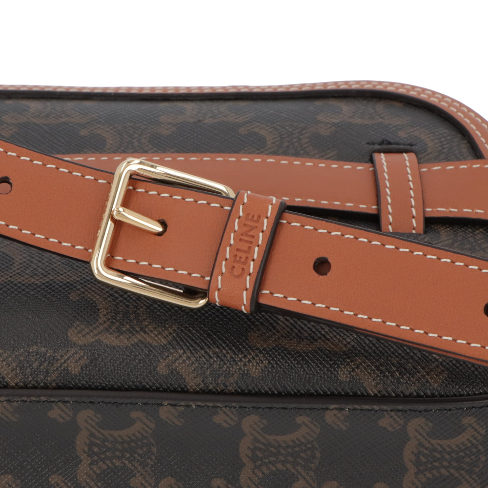 CELINE ベルトバッグ ショルダーバッグ タン トリオンフ