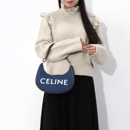 CELINE AVA アヴァ ショルダーバッグ ネイビー タン デニム