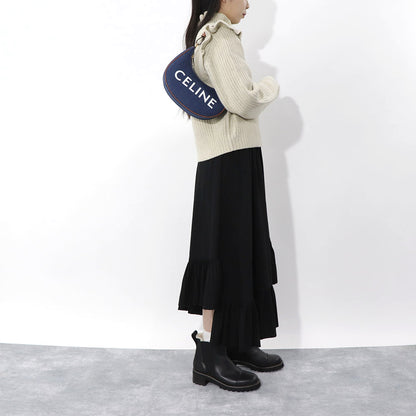 CELINE AVA アヴァ ショルダーバッグ ネイビー タン デニム