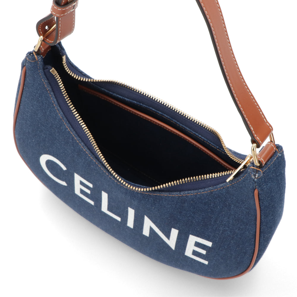 CELINE AVA アヴァ ショルダーバッグ ネイビー タン デニム