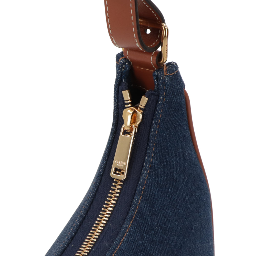 CELINE AVA アヴァ ショルダーバッグ ネイビー タン デニム