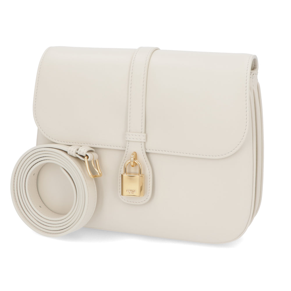 【廃盤】セリーヌ CELINE バッグ ショルダーバッグ レディース ライス ホワイト レザー シンプル カデナ