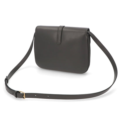 【廃盤】セリーヌ CELINE バッグ ショルダーバッグ レディース アンスラサイト グレー レザー シンプル カデナ