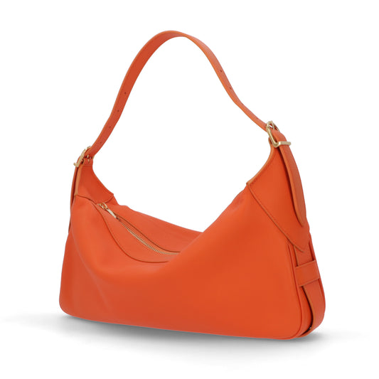 【廃盤】セリーヌ CELINE バッグ ショルダーバッグ レディース ポップオレンジ レザー シンプル