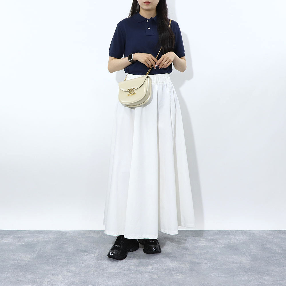 CELINE チェーン ブザス クレア トリオンフ レザー