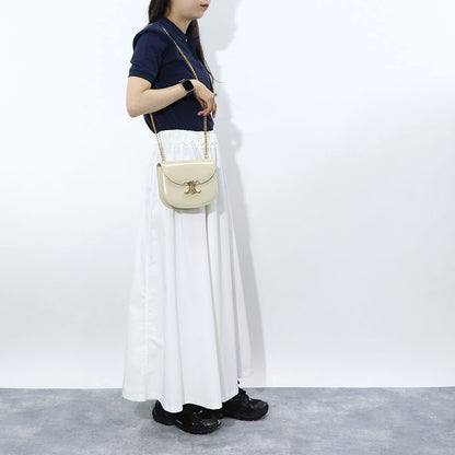 CELINE チェーン ブザス クレア トリオンフ レザー
