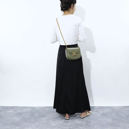 CELINE チェーン ブザス クレア トリオンフ レザー