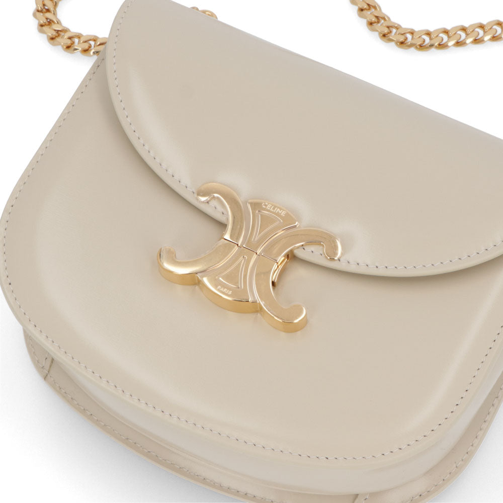 CELINE チェーン ブザス クレア トリオンフ レザー