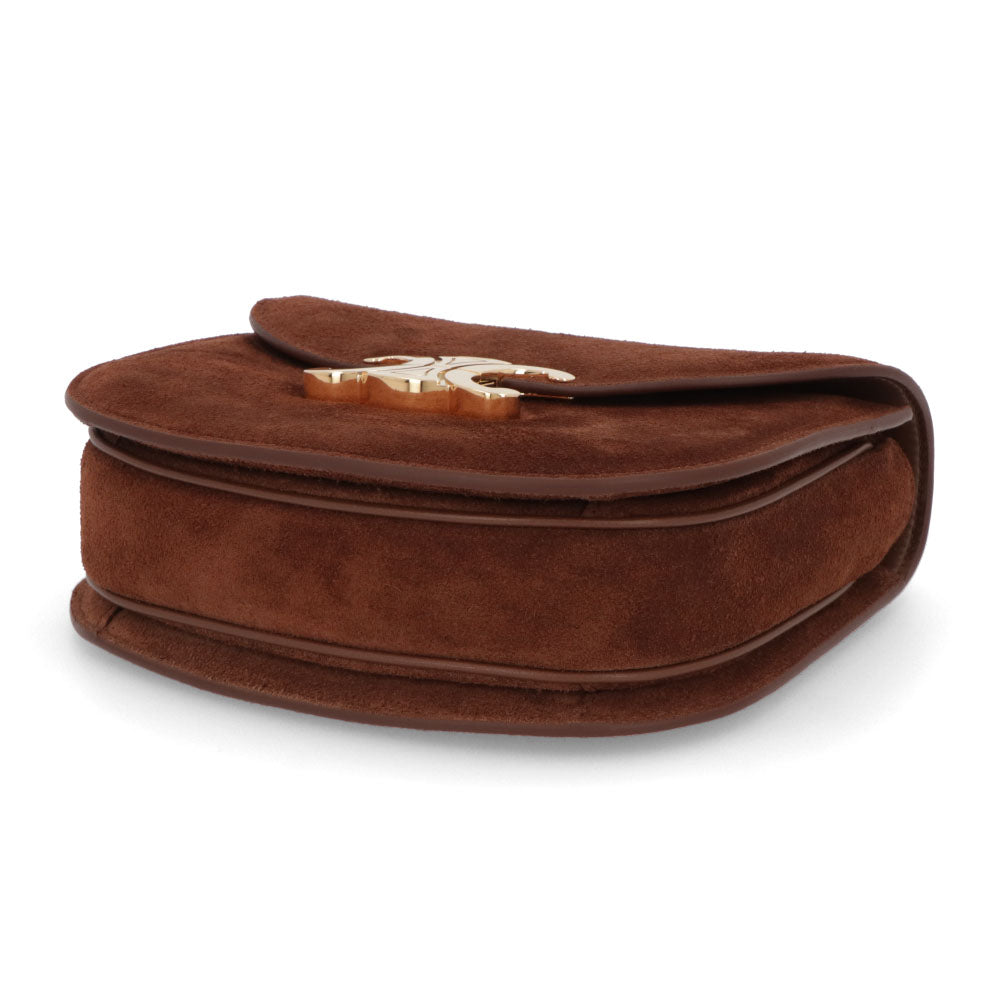 CELINE チェーン ブザス クレア トリオンフ スエード