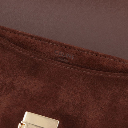 CELINE チェーン ブザス クレア トリオンフ スエード