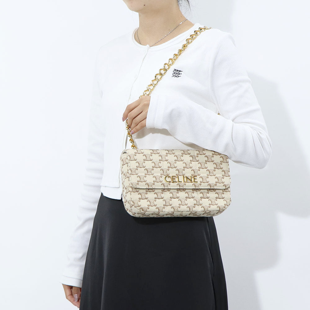 CELINE チェーンショルダーバッグ トリオンフ