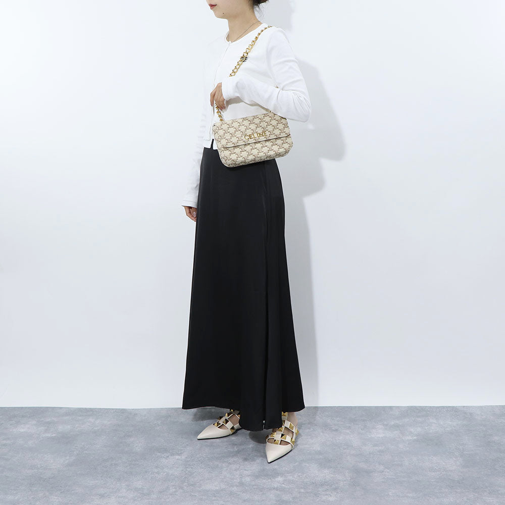 CELINE チェーンショルダーバッグ トリオンフ