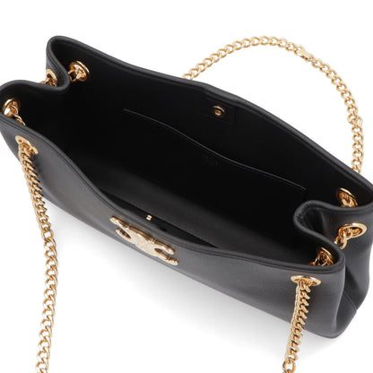 セリーヌ CELINE バッグ ショルダーバッグ レディース ニュースペーパー チェーン ブラック カーフスキン ラムスキン ロゴ トリオンフ ゴールド金具 チェーンショルダー 11425 3FDU