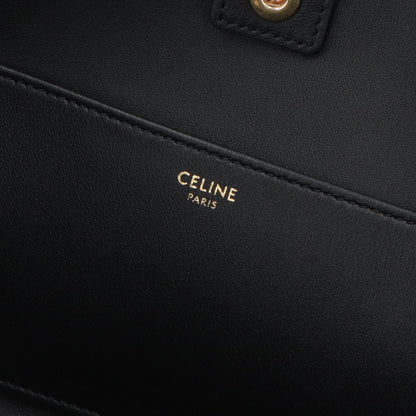 セリーヌ CELINE バッグ ショルダーバッグ レディース ニュースペーパー チェーン ブラック カーフスキン ラムスキン ロゴ トリオンフ ゴールド金具 チェーンショルダー 11425 3FDU