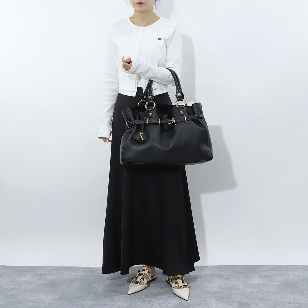 セリーヌ CELINE バッグ ハンドバッグ レディース ANITA アニタ ブラック ブラウン カーフスキン スエード ミディアム レザー パドロック 鞄 カラー2色 A4 ベルト 大容量 11353 3FC6