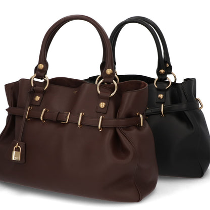 セリーヌ CELINE バッグ ハンドバッグ レディース ANITA アニタ ブラック ブラウン カーフスキン スエード ミディアム レザー パドロック 鞄 カラー2色 A4 ベルト 大容量 11353 3FC6