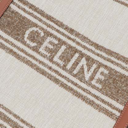 セリーヌ CELINE バッグ トートバッグ ユニセックス スモール カバ バーティカル ブラウン テキスタイル カーフスキントリミング ショルダー 2wayレディース メンズ ロゴ 鞄 Tobacco Tan 19208 2EZ5