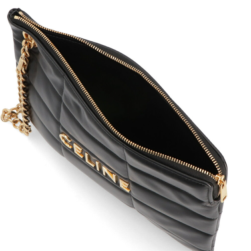 CELINE クラッチ ブラック チェーンバッグ クラッチバッグ 10L58 3EWJ