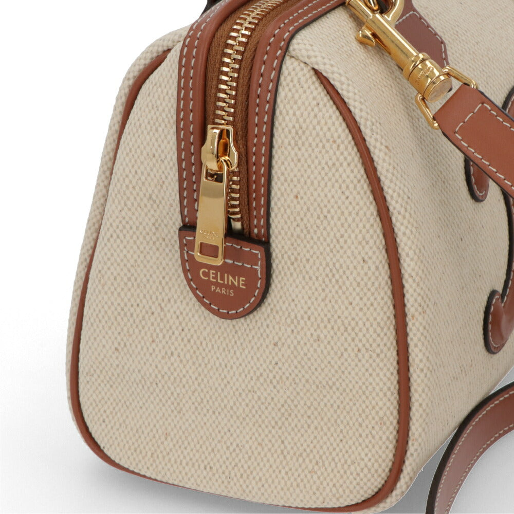 CELINE ハンドバッグ ナチュラル トリオンフ スモールボストン