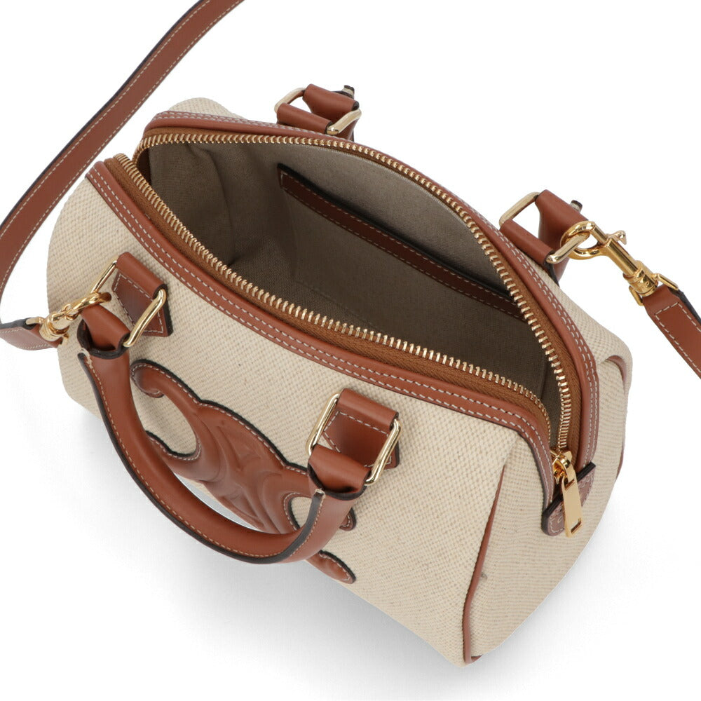 CELINE ハンドバッグ ナチュラル トリオンフ スモールボストン