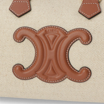 CELINE ハンドバッグ ナチュラル トリオンフ スモールボストン