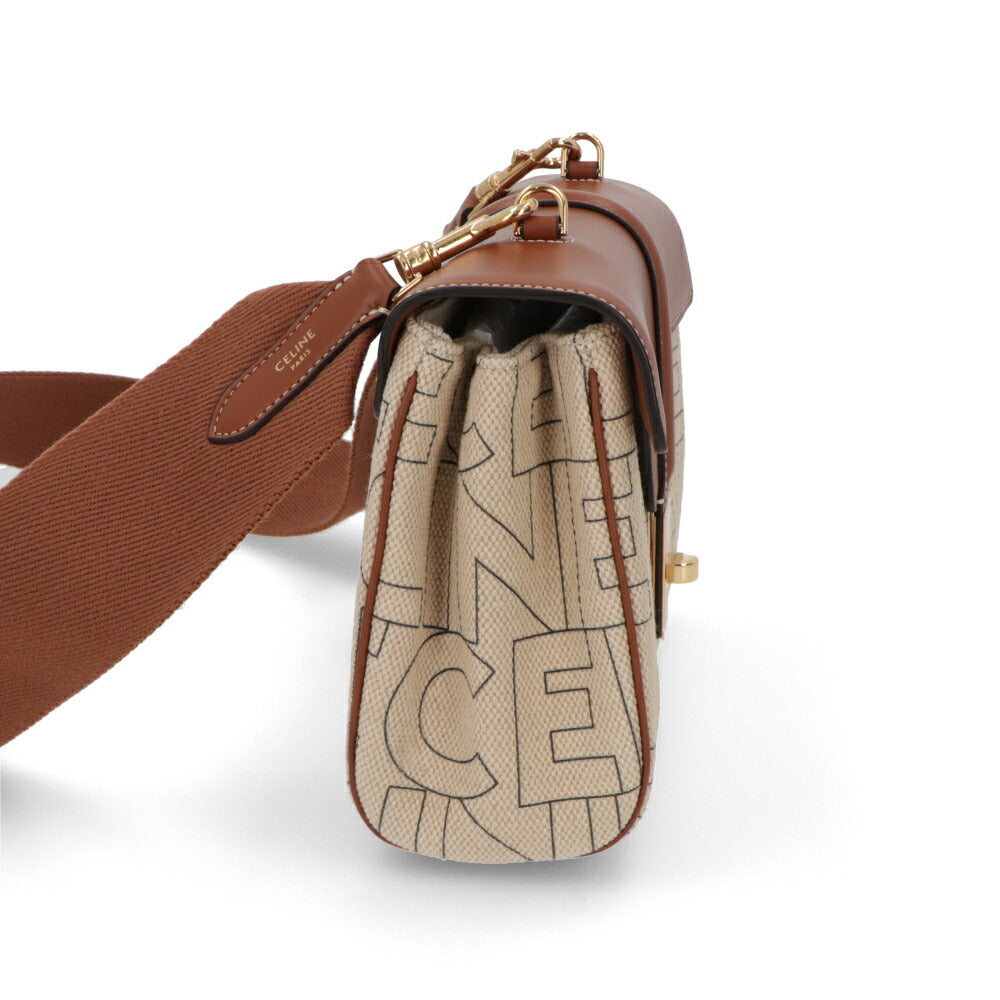 CELINE ティーン ソフト 16 セーズ ナチュラル ブラウン 19685 2ERG