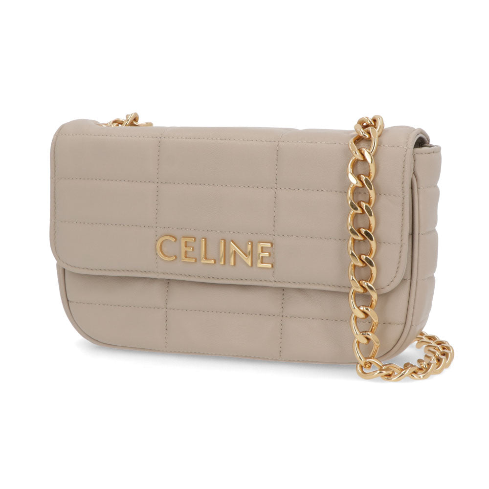 CELINE ショルダーバッグ チェーン マトラッセ キルティング