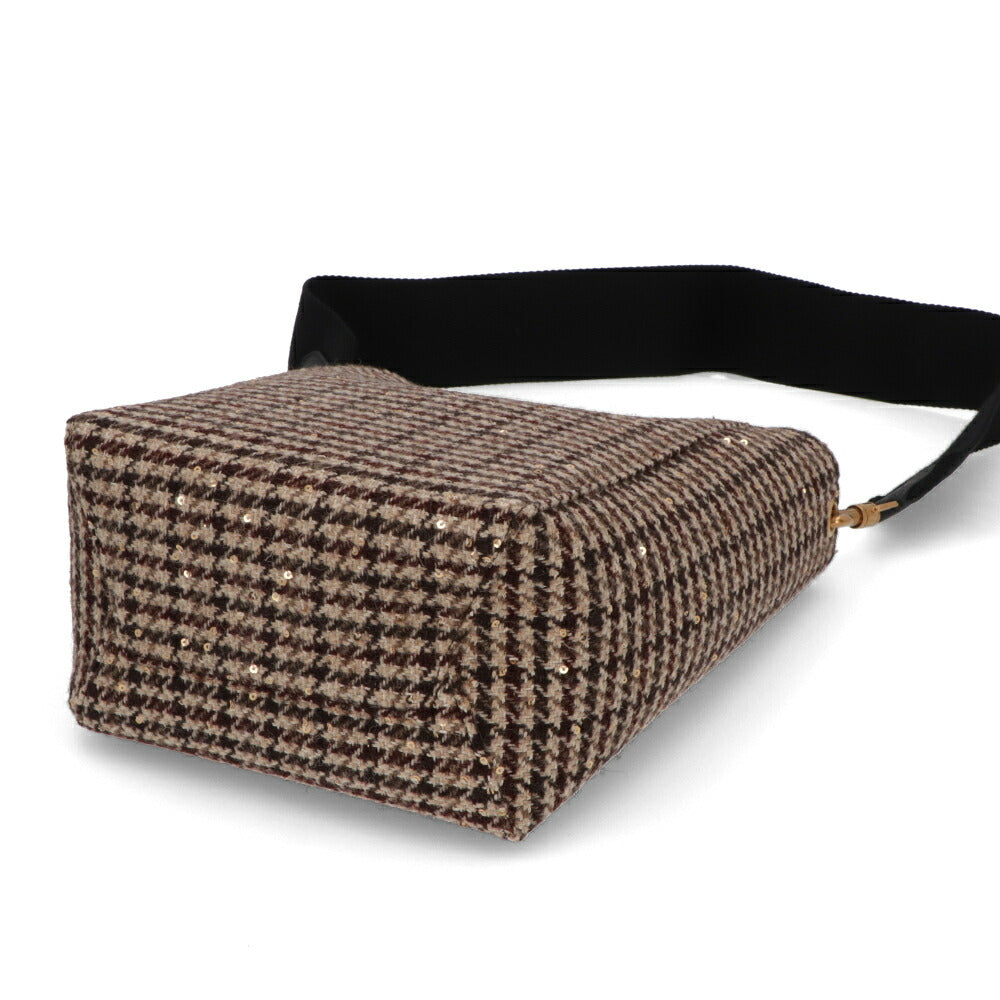 CELINE ショルダーバッグ サングル バケット スモール 千鳥柄