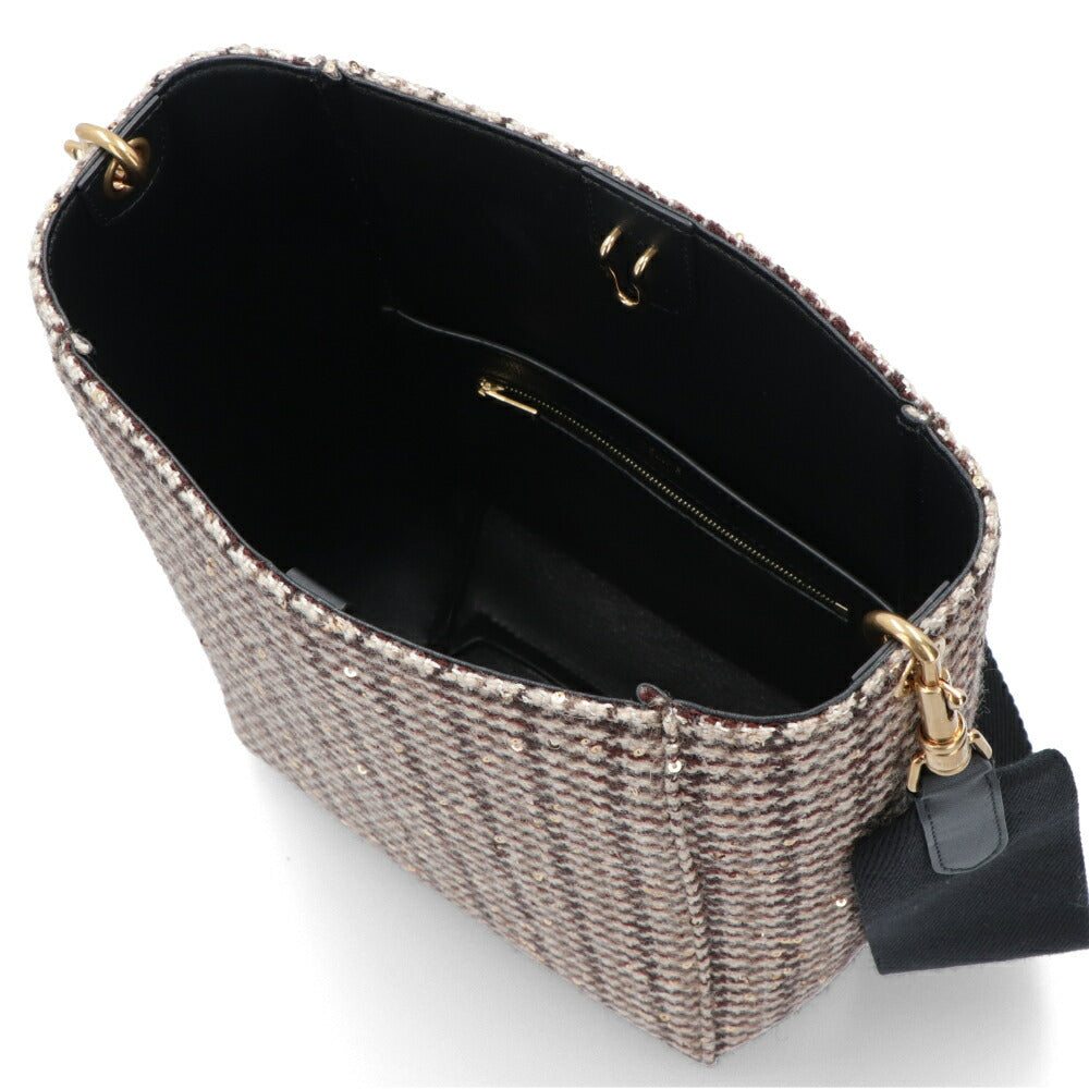 CELINE ショルダーバッグ サングル バケット スモール 千鳥柄