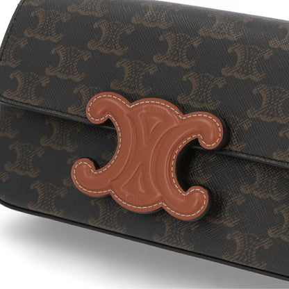 CELINE チェーンショルダーバッグ トリオンフキャンバス